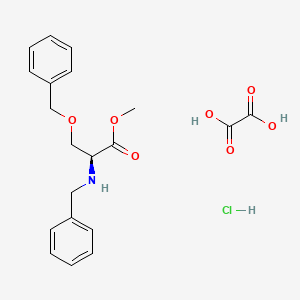 molecular formula C20H24ClNO7 B6308532 N,O-Dibenzyl-L-serine methyl ester hydrochloride (Bzl-L-Ser(Bzl)-OMe.HCl) CAS No. 402929-65-1