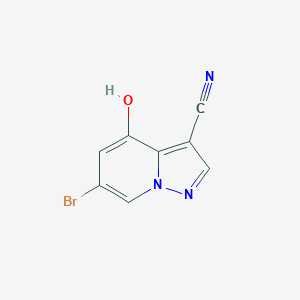 B6308558 6-Bromo-4-hydroxypyrazolo[1,5-a]pyridine-3-carbonitrile CAS No. 2068065-16-5