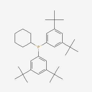 molecular formula C34H53P B6308659 Bis(3,5-di-tert-butylphenyl)cyclohexylphosphine CAS No. 2097604-67-4