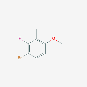 molecular formula C8H8BrFO B6308674 1-Bromo-2-fluoro-4-methoxy-3-methylbenzene CAS No. 1824307-17-6