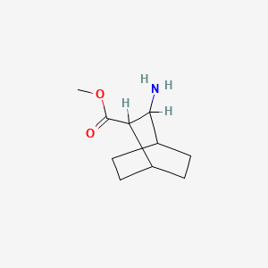 molecular formula C10H17NO2 B6308699 Methyl 3-aminobicyclo[2.2.2]octane-2-carboxylate CAS No. 1057064-64-8
