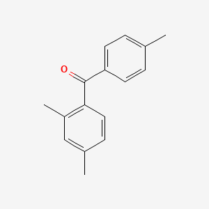 molecular formula C16H16O B6308731 (2,4-Dimethyl-phenyl)-p-tolyl-methanone CAS No. 1641-68-5