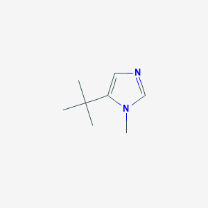 molecular formula C8H14N2 B6308767 1H-Imidazole, 5-(1,1-dimethylethyl)-1-methyl- CAS No. 61278-62-4