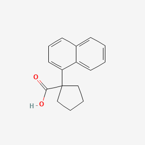 molecular formula C16H16O2 B6308885 1-(1-Naphthyl)cyclopentanecarboxylic Acid CAS No. 59725-64-3