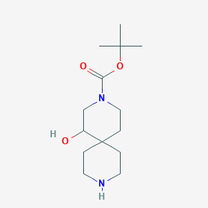 molecular formula C14H26N2O3 B6308913 tert-Butyl 1-hydroxy-3,9-diazaspiro[5.5]undecane-3-carboxylate CAS No. 1800219-15-1
