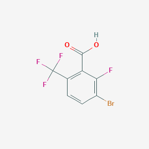 molecular formula C8H3BrF4O2 B6309038 3-Bromo-2-fluoro-6-(trifluoromethyl)benzoic acid CAS No. 1980062-64-3