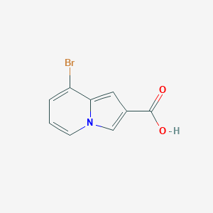 molecular formula C9H6BrNO2 B6309097 8-Bromo-indolizine-2-carboxylic acid CAS No. 1206981-88-5