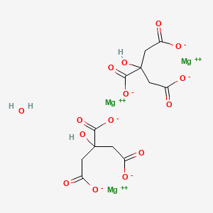 molecular formula C12H12Mg3O15 B6309106 Magnesium 2-hydroxypropane-1,2,3-tricarboxylate xhydrate CAS No. 960307-84-0