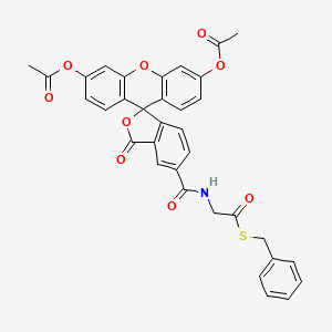 molecular formula C34H25NO9S B6309163 5-CFDA ethanedioic-S-phenylmethyl ester CAS No. 690958-19-1