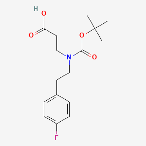 3-{[(t-Butoxy)carbonyl][2-(4-fluorophenyl)ethyl]amino}propanoic acid