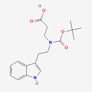 3-{[(t-Butoxy)carbonyl][2-(1H-indol-3-yl)ethyl]amino}propanoic acid