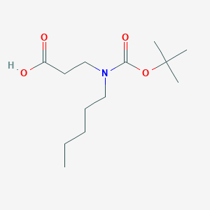 3-{[(t-Butoxy)carbonyl](pentyl)amino}propanoic acid