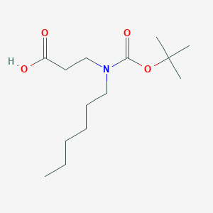 3-{[(t-Butoxy)carbonyl](hexyl)amino}propanoic acid