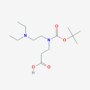 3-{[(t-Butoxy)carbonyl][2-(diethylamino)ethyl]amino}propanoic acid