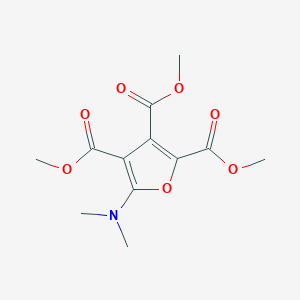 molecular formula C12H15NO7 B063094 Trimethyl 5-(dimethylamino)furan-2,3,4-tricarboxylate CAS No. 191085-54-8