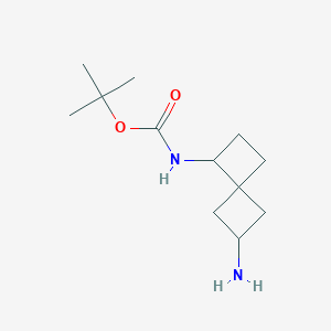 molecular formula C12H22N2O2 B6309458 tert-ButylN-(2-aminospiro[3.3]heptan-7-yl)carbamate CAS No. 1935599-97-5