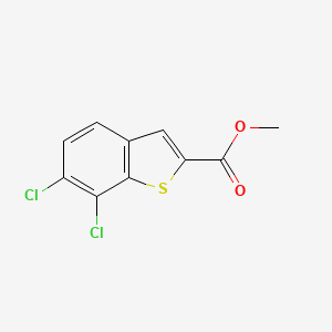 molecular formula C10H6Cl2O2S B6309502 Methyl 6,7-dichlorobenzo[b]thiophene-2-carboxylate CAS No. 1954362-29-8
