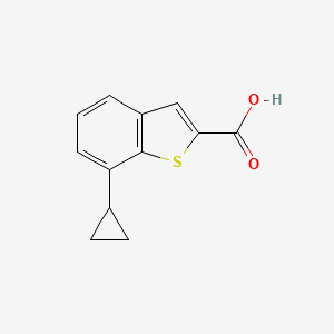 molecular formula C12H10O2S B6309504 7-Cyclopropylbenzo[b]thiophene-2-carboxylic acid CAS No. 1954362-74-3