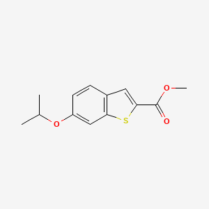 molecular formula C13H14O3S B6309506 Methyl 6-isopropoxybenzo[b]thiophene-2-carboxylate CAS No. 1954361-80-8