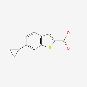 molecular formula C13H12O2S B6309539 Methyl 6-cyclopropylbenzo[b]thiophene-2-carboxylate CAS No. 1954361-44-4
