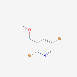 molecular formula C7H7Br2NO B6309652 2,5-Dibromo-3-(methoxymethyl)pyridine CAS No. 1908499-54-6