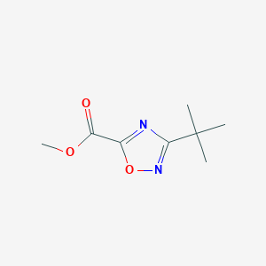 molecular formula C8H12N2O3 B6309666 Methyl 3-tert-butyl-1,2,4-oxadiazole-5-carboxylate CAS No. 1899834-30-0