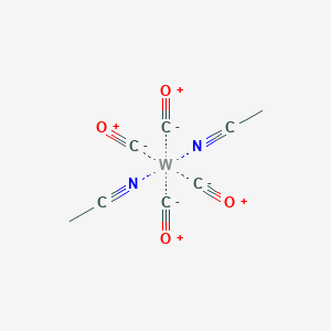 molecular formula C8H6N2O4W B6309670 Bis(acetonitrile)tetracarbonyltungsten(0) CAS No. 16800-45-6