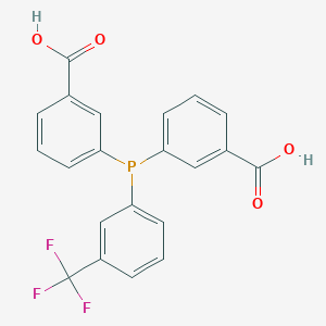 molecular formula C21H14F3O4P B6309864 Bis(3-carboxyphenyl)(3-trifluoromethylphenyl)phosphine CAS No. 1808959-39-8