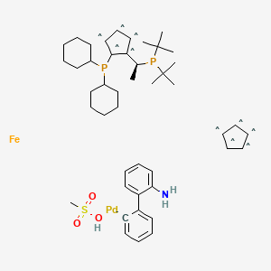 molecular formula C45H66FeNO3P2PdS- B6309906 Bruno Palladacycle CAS No. 1702311-34-9