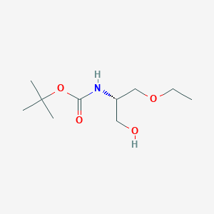 molecular formula C10H21NO4 B6309975 tert-butyl N-[(2S)-1-ethoxy-3-hydroxypropan-2-yl]carbamate CAS No. 1334173-76-0