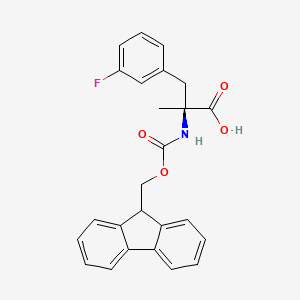 molecular formula C25H22FNO4 B6309997 Fmoc-alpha-methyl-D-3-Fluorophe CAS No. 1410792-23-2