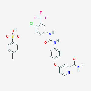 molecular formula C₂₁H₁₆ClF₃N₄O₃.C₇H₈O₃S B000631 Sorafenib tosylate CAS No. 475207-59-1