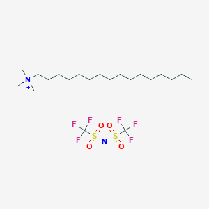 molecular formula C21H42F6N2O4S2 B6310234 Hexadecyltrimethylammonium bis(trifluoromethylsulfonyl)imide CAS No. 1031250-01-7