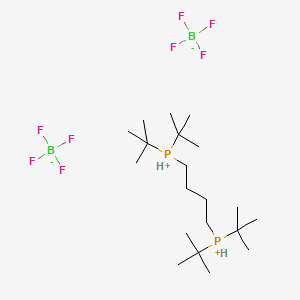 molecular formula C20H46B2F8P2 B6310401 1,4-Bis(di-t-butylphosphonium)butane bis(tetrafluoroborate) CAS No. 2348368-20-5