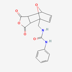 molecular formula C16H14N2O5 B6310471 exo-cis-(+/-)-1-(N-carbonylaminophenyl-methyl)-7-oxabicyclo[2.2.1]hept-5-en-2,3-dicarboxylic anhydride CAS No. 167937-94-2