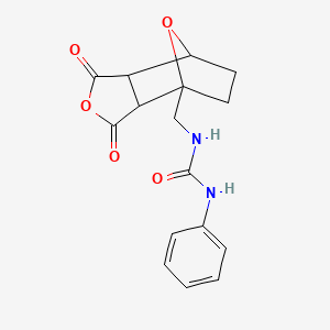 molecular formula C16H16N2O5 B6310476 exo-cis-(+/-)-1-(N-carbonylaminophenyl-methyl)-7-oxabicyclo[2.2.1]heptane-2,3-dicarboxylic anhydride CAS No. 167847-50-9