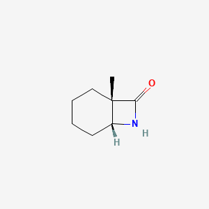 molecular formula C8H13NO B6310488 (+/-)-1-Methyl-7-azabicyclo[4.2.0]octan-8-one, 98% CAS No. 1335031-62-3