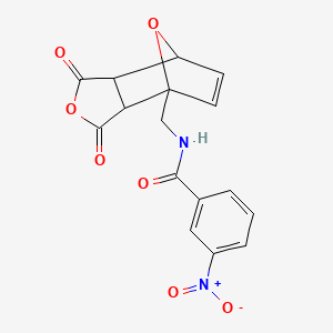 molecular formula C16H12N2O7 B6310501 N-[(3,5-dioxo-4,10-dioxatricyclo[5.2.1.02,6]dec-8-en-1-yl)methyl]-3-nitrobenzamide CAS No. 1335042-55-1