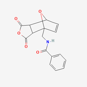 molecular formula C16H13NO5 B6310558 exo-cis-(+/-)-1-(Benzylamido-methyl)-7-oxabicyclo[2.2.1]hept-5-en-2,3-dicarboxylic anhydride CAS No. 1858242-49-5