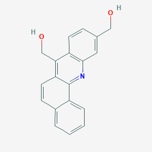 molecular formula C19H15NO2 B063107 7,10-Bis(hydroxymethyl)benz(c)acridine CAS No. 160543-10-2