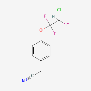 molecular formula C10H7ClF3NO B6310799 4-(2-Chloro-1,1,2-trifluoroethoxy)benzonitrile CAS No. 41429-00-9