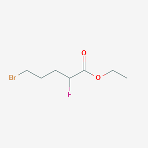 molecular formula C7H12BrFO2 B6311189 Ethyl 5-bromo-2-fluoropentanoate CAS No. 2088941-95-9