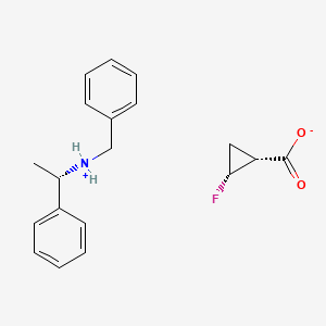 molecular formula C19H22FNO2 B6311257 benzyl-[(1S)-1-phenylethyl]azanium;(1R,2R)-2-fluorocyclopropane-1-carboxylate CAS No. 154001-43-1