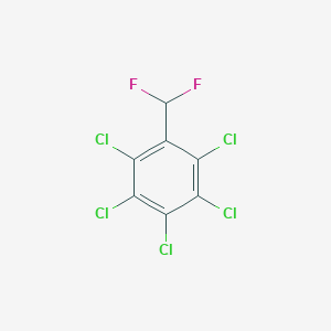 molecular formula C7HCl5F2 B6311710 Pentachloro-difluoromethyl-benzene CAS No. 1858251-15-6