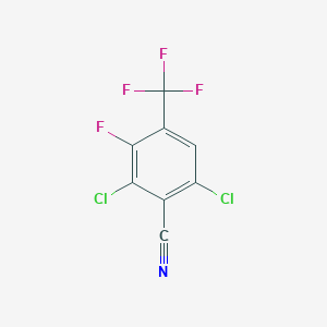 B6311840 2,6-Dichloro-5-fluoro-4-trifluoromethyl-benzonitrile CAS No. 1357623-80-3