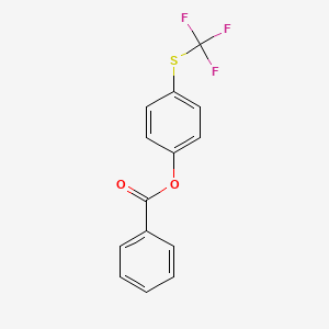 B6311938 4-(Trifluoromethylthio)phenyl benzoate CAS No. 1357626-96-0