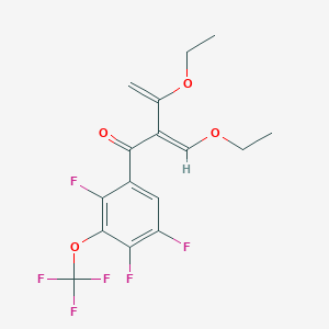 B6312059 1,3-Diethoxy-2-[2,4,5-trifluoro-3-(trifluoromethoxy)benzoyl]-1,3-butadiene CAS No. 1357628-17-1
