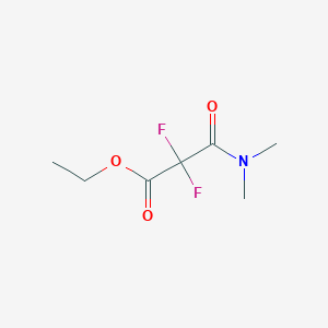 molecular formula C7H11F2NO3 B6312064 Ethyl 3-(dimethylamino)-2,2-difluoro-3-oxopropanoate CAS No. 1357624-79-3