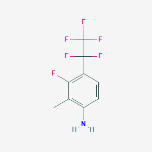 B6312077 3-Fluoro-2-methyl-4-(pentafluoroethyl)aniline CAS No. 1357624-31-7