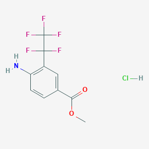 Methyl 4-amino-3-(pentafluoroethyl)benzoate hydrochloride